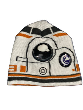 Star Wars BB-8 Beanie Hat One Size White Orange